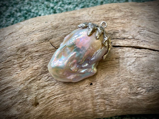 Baroque Pearl & Sterling Silver Pendant