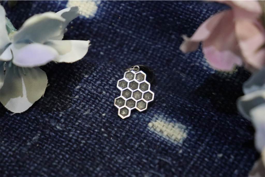 Sterling Honeycomb Pendant