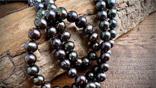 Freshwater Pearls - Peacock - 6mm - 16"