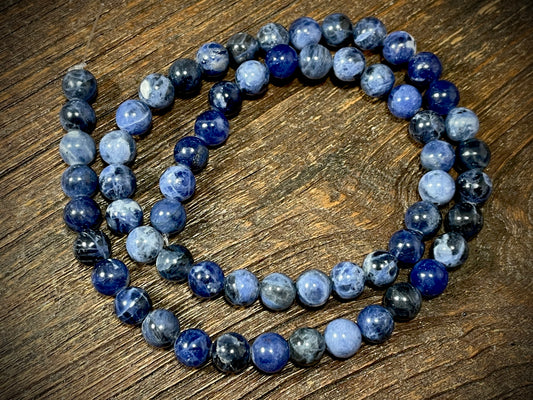 Sodalite 6mm Round Beads