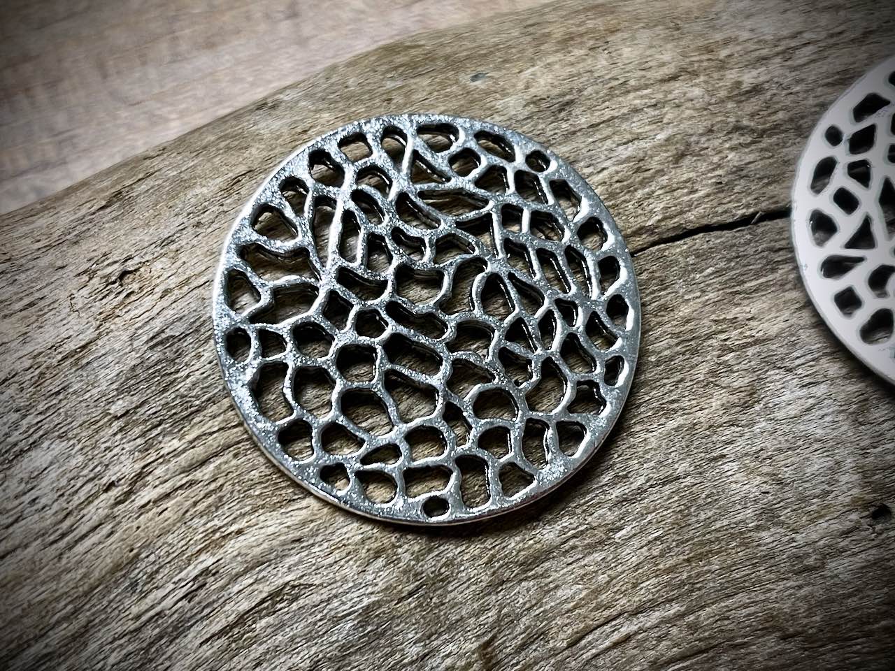 Filigree Connector - Silver Plated