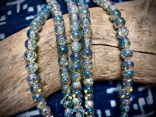 Galaxy Glass Rounds Strand - 8mm - 8”