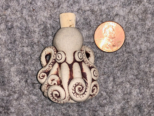 Peruvian Ceramic Vessel—High Fired Octopus