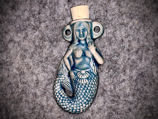 Peruvian Ceramic Vessel—Raku Mermaid
