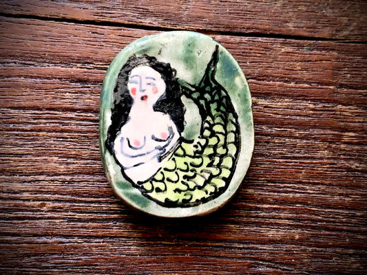 Diane Hawkey Mermaid and Fish Bead