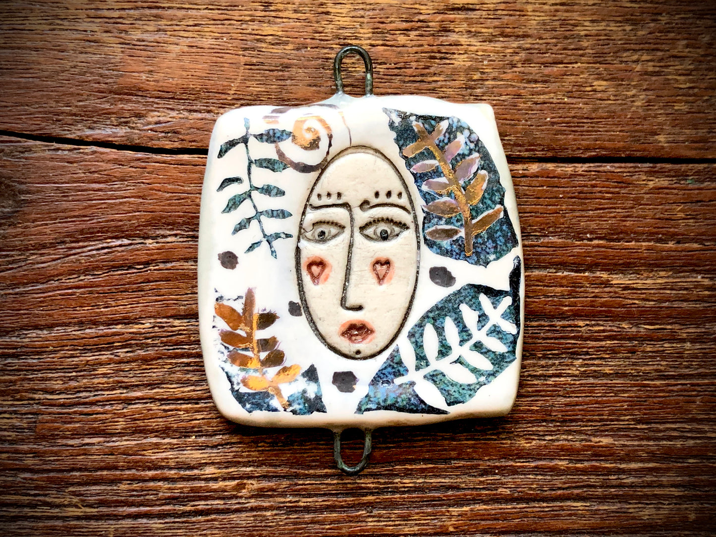 Diane Hawkey Face Pendant/Connector