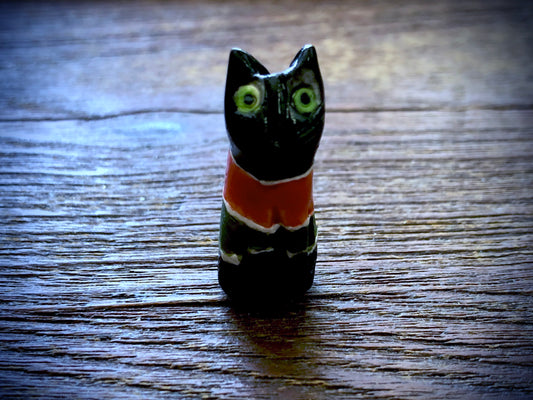 Diane Hawkey Cat Bead - Black