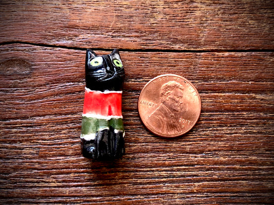 Diane Hawkey Cat Bead - Black