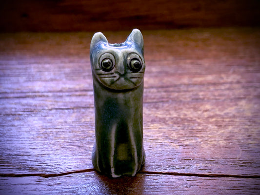 Diane Hawkey Cat Bead - Blue