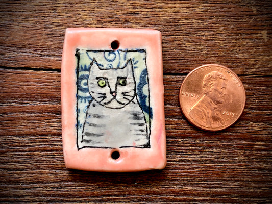 Diane Hawkey Cats Pendant/Connector