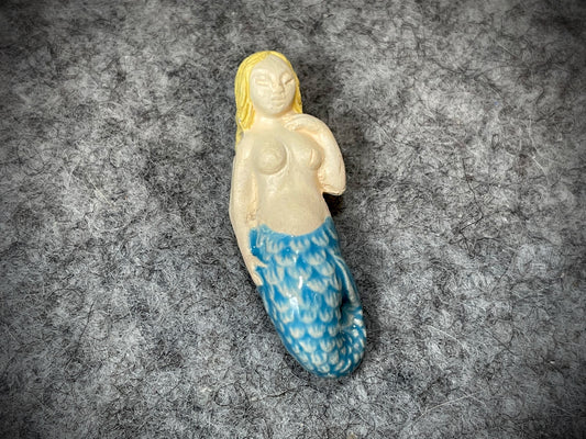 Peruvian Ceramic Bead—Mermaid