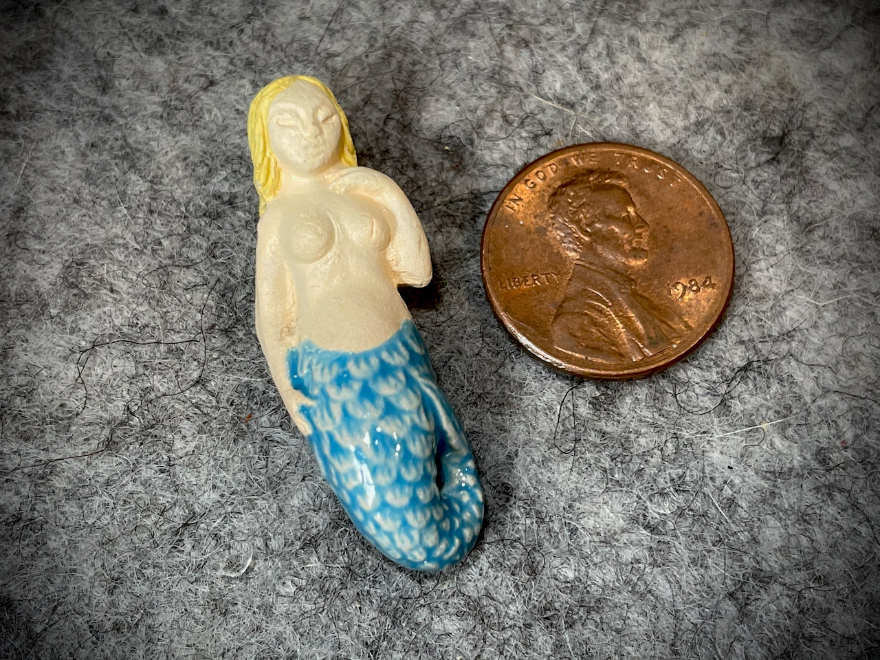 Peruvian Ceramic Bead—Mermaid