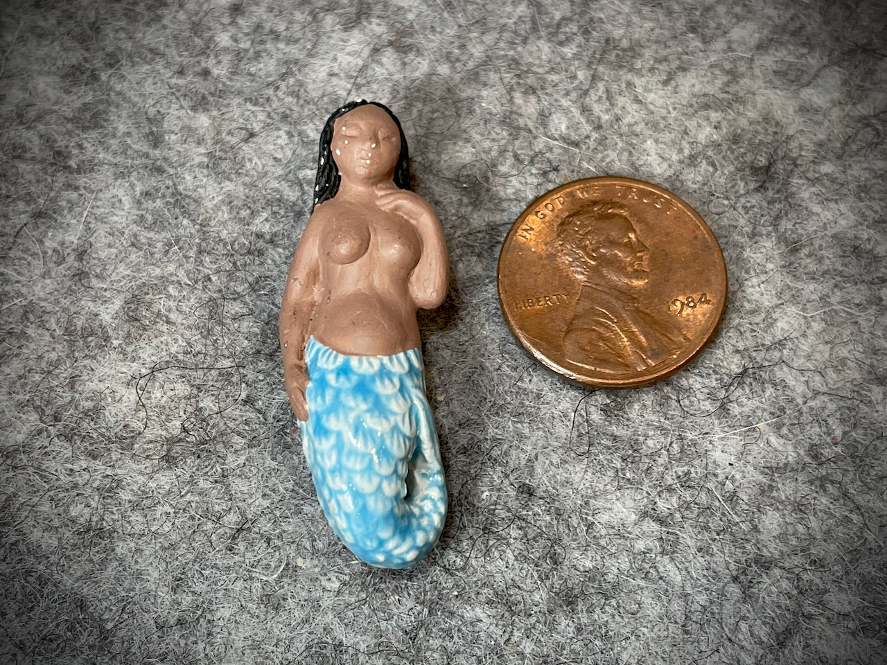 Peruvian Ceramic Bead—Mermaid