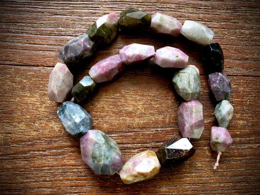 Simple Cut Tourmaline Strand