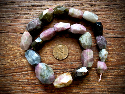 Simple Cut Tourmaline Strand