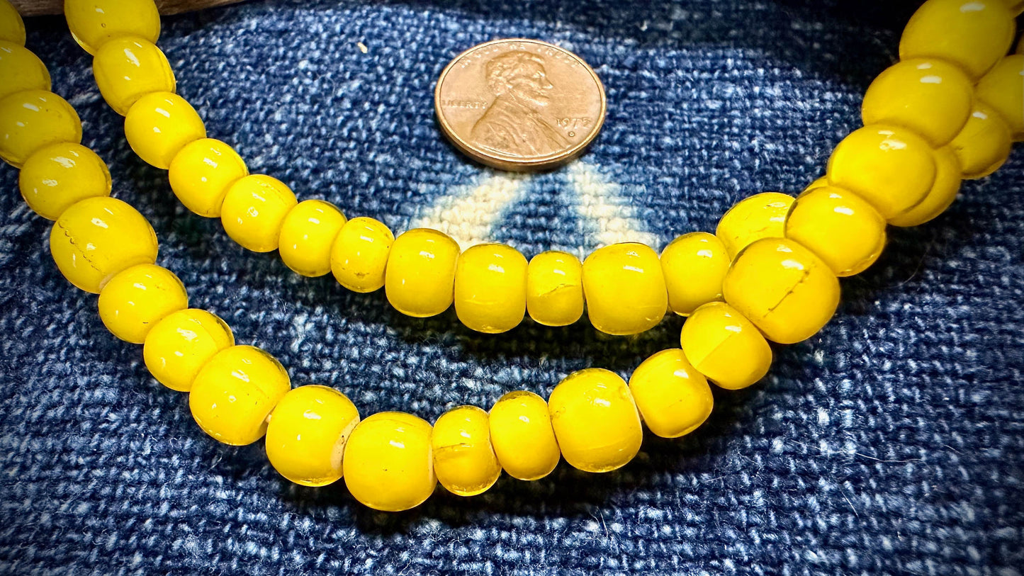 African Glass Bead Strand - 5mm x 8mm - 22.5"