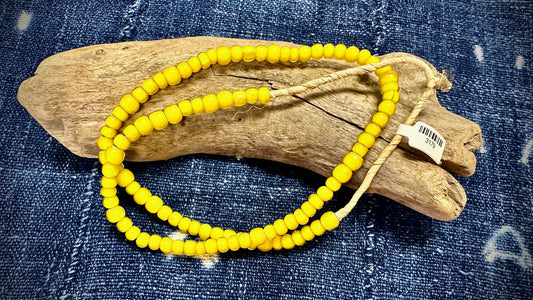African Glass Bead Strand - 5mm x 6mm - 22"