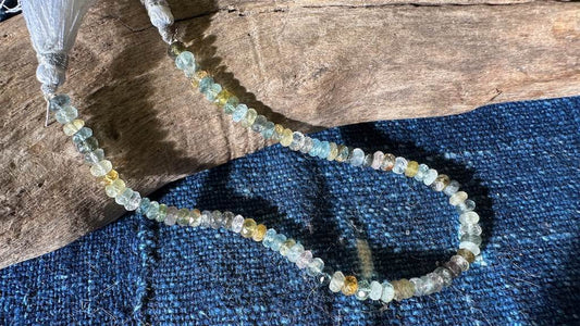 Beryl Faceted Rondelle Beads - 3mm x 5mm - 9”