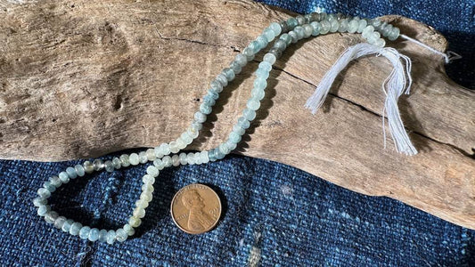 Beryl Smooth Rondelle Beads - 3mm x 5mm - 13”