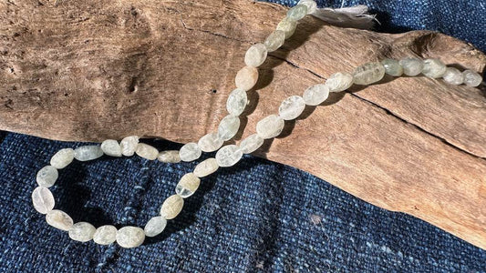 Beryl Smooth Nugget Beads - 6mm x 9mm - 14”