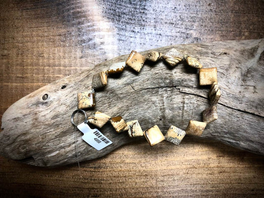 Picture Jasper Diamond Bead Strand - 10mm - 8"