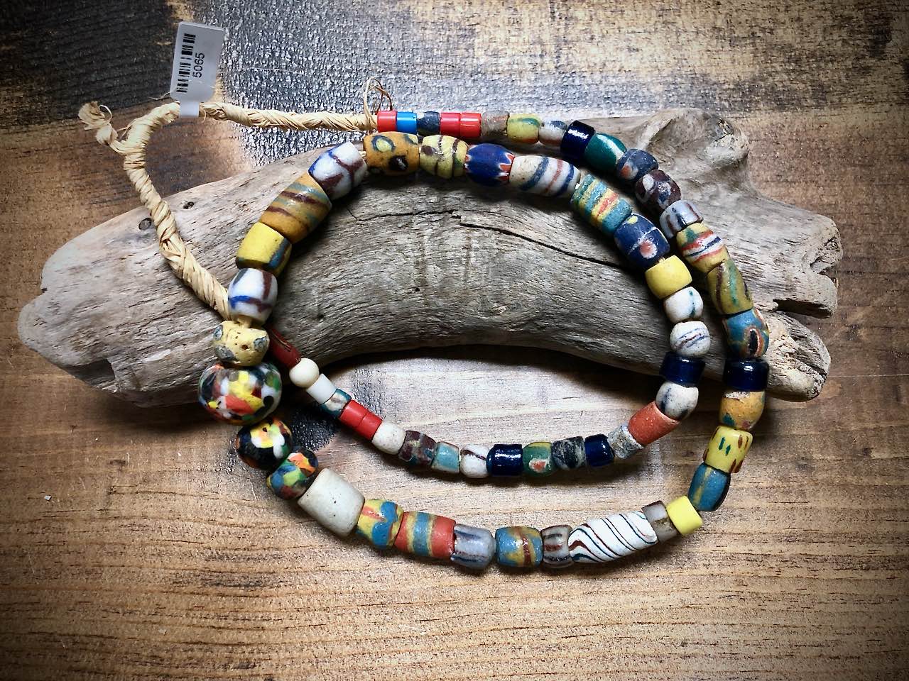 West African Mixed Trade Bead Strand