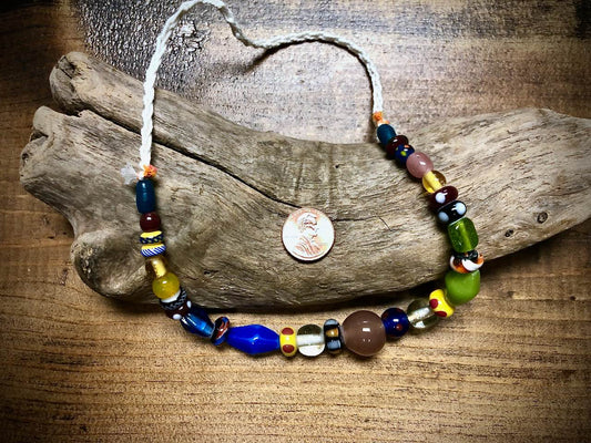 Manik Manik Indonesian Glass Bead Strand