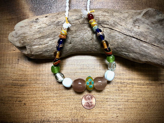 Manik Manik Indonesian Glass Bead Strand