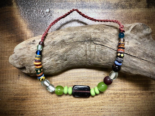 Manik Manik Indonesian Glass Bead Strand