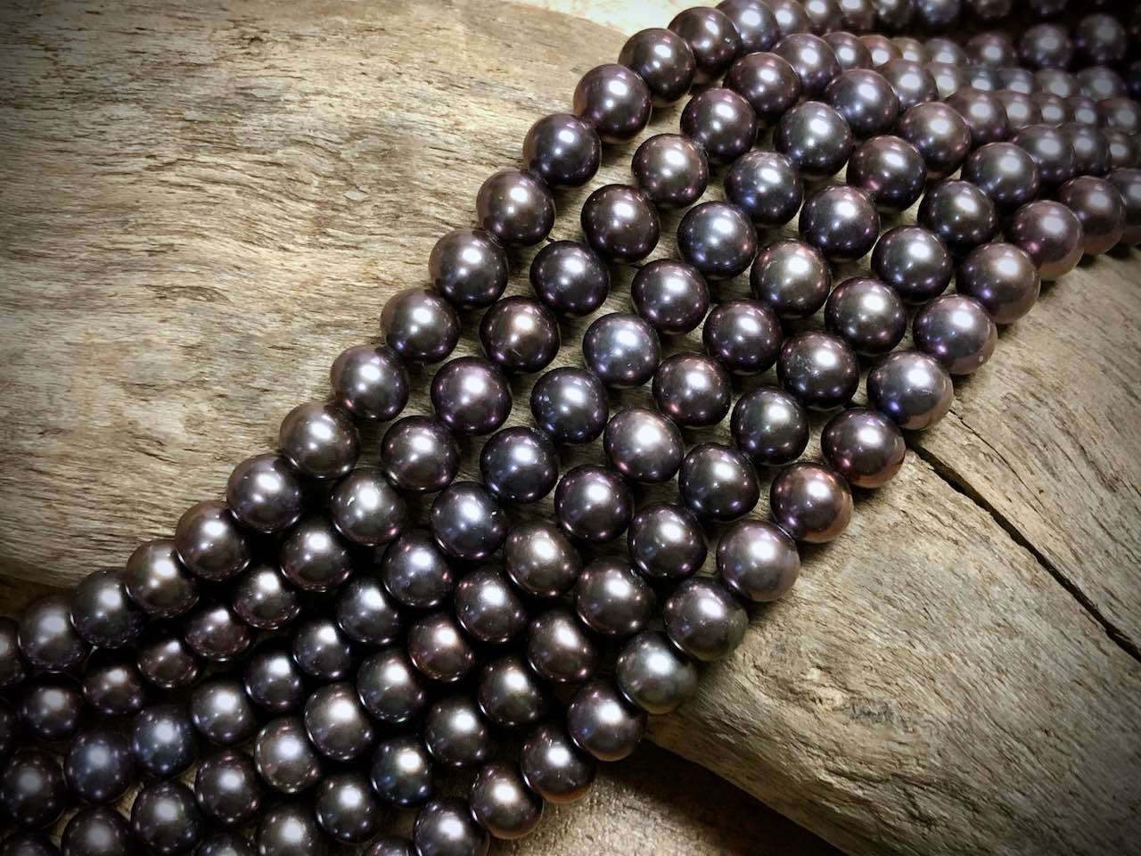 Old-Stock, Vintage Freshwater Pearls - 7mm - 16”