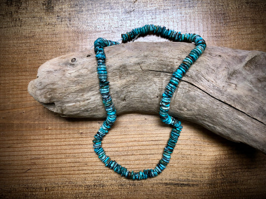 Turquoise Small Discs - 8mm diameter - 16"