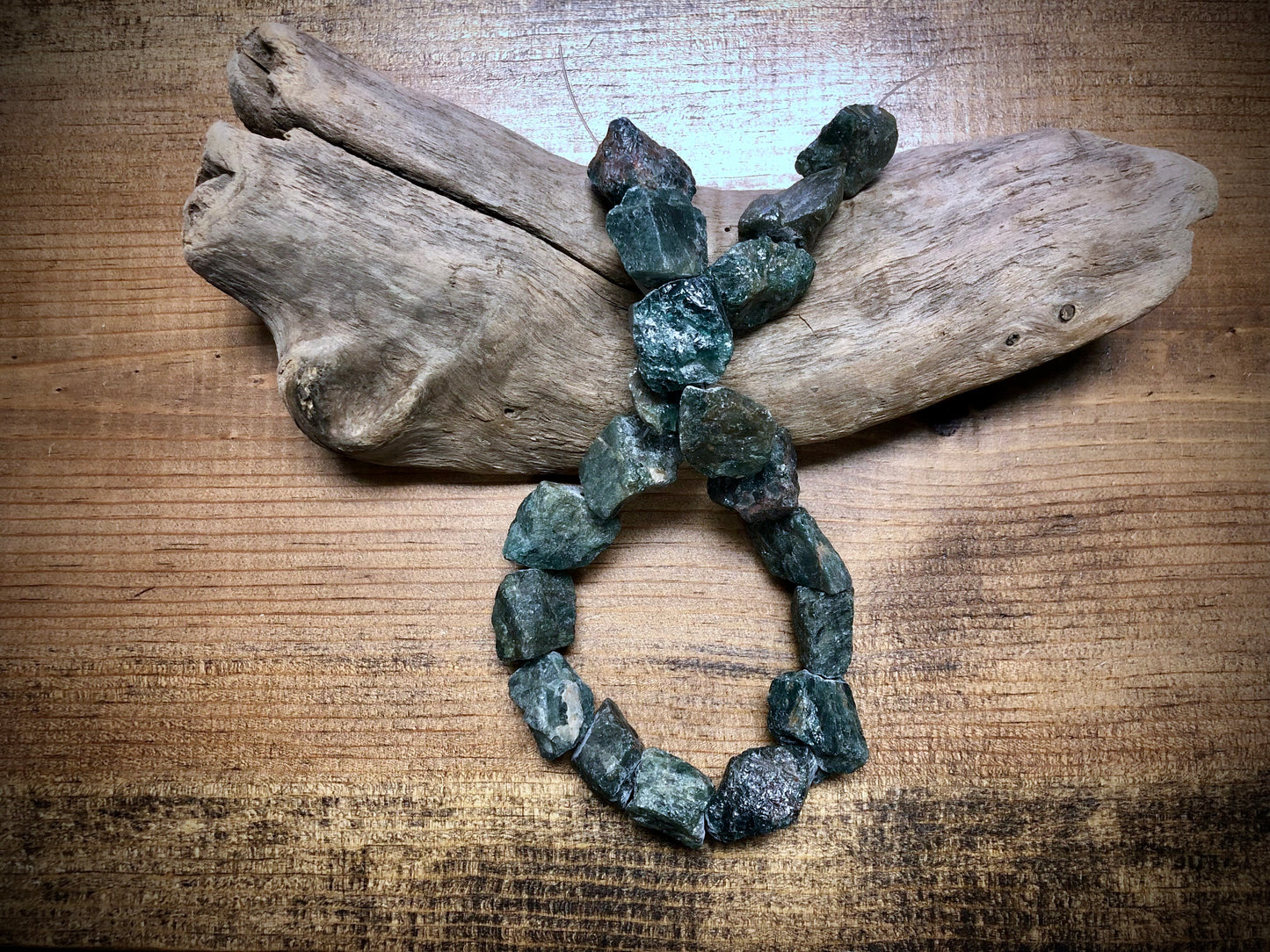 Rough Green Kyanite (Coated) - 20mm to 25mm - 15"
