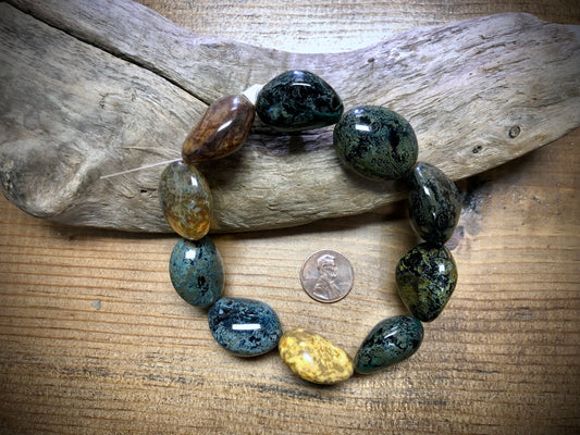 Czech Glass "Rocks" - 20mm x 25mm - 10"