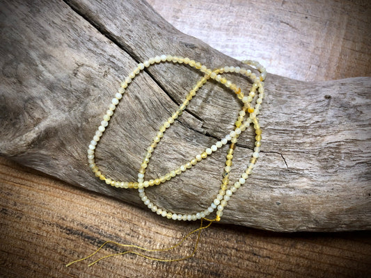 Multicolor Yellow Opal Faceted Rounds Bead Strand - 2mm - 15.5"