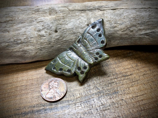Lisa Peters Russ - Ceramic Moth Bead