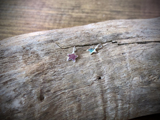 Sterling Tiny Star Dangle Charm
