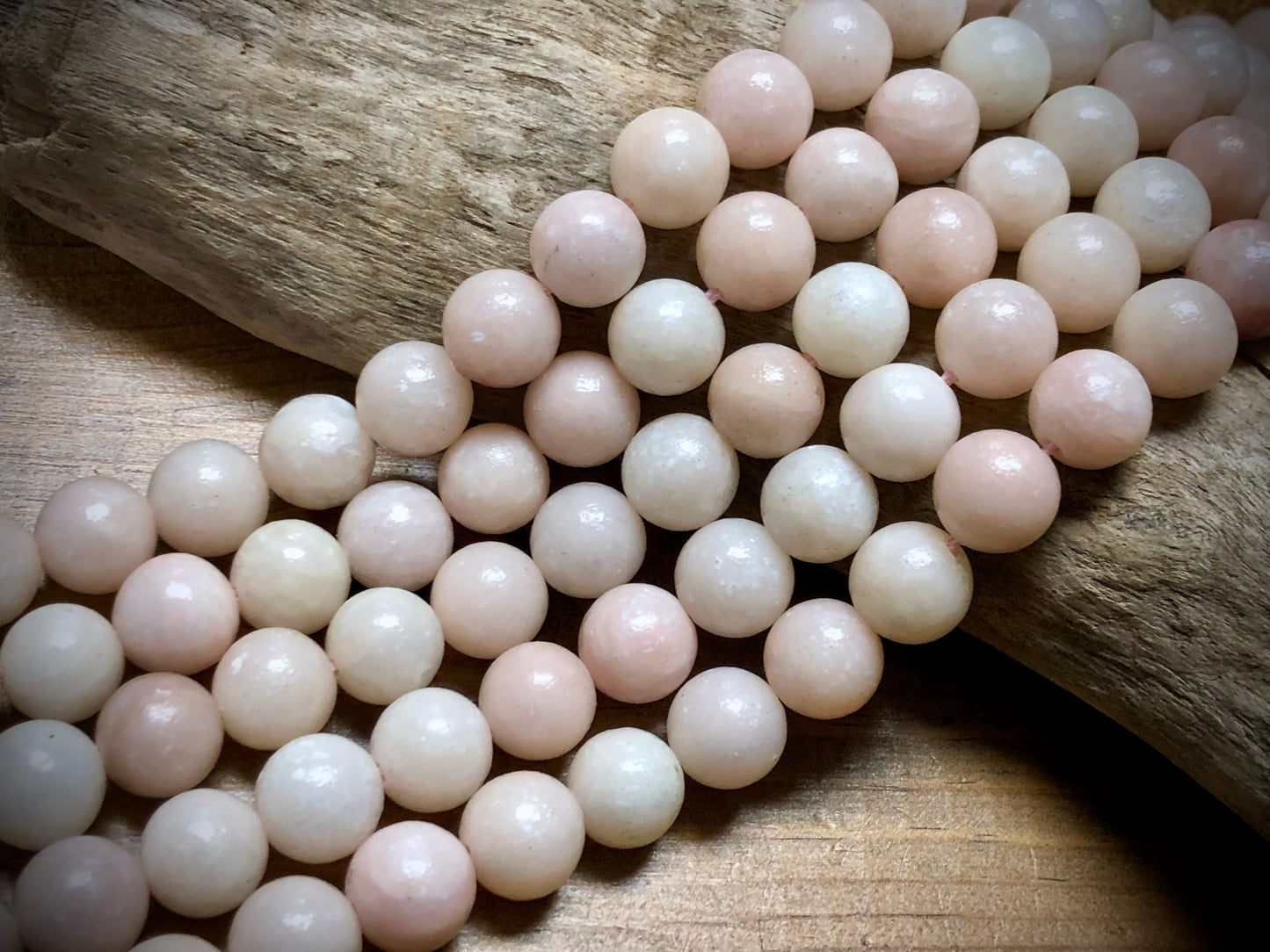 Pink Opal Rounds - 10mm - 15.5"