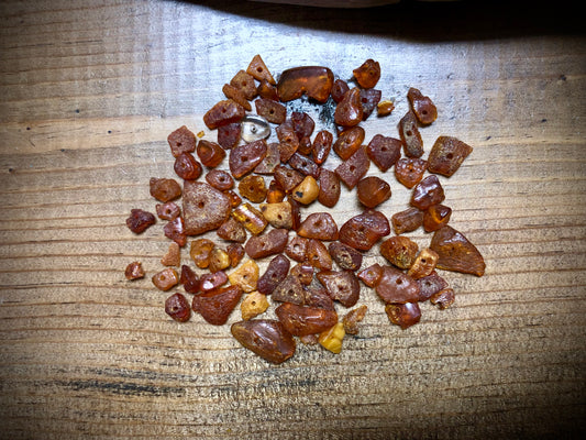Lithuanian Amber Beads - Orange Chips