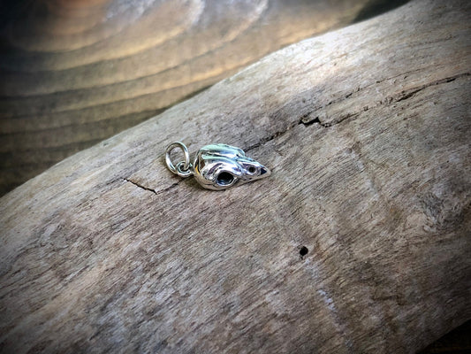 Sterling Bird Skull Charm