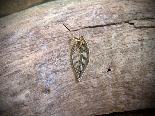 Bronze Leaf Charm