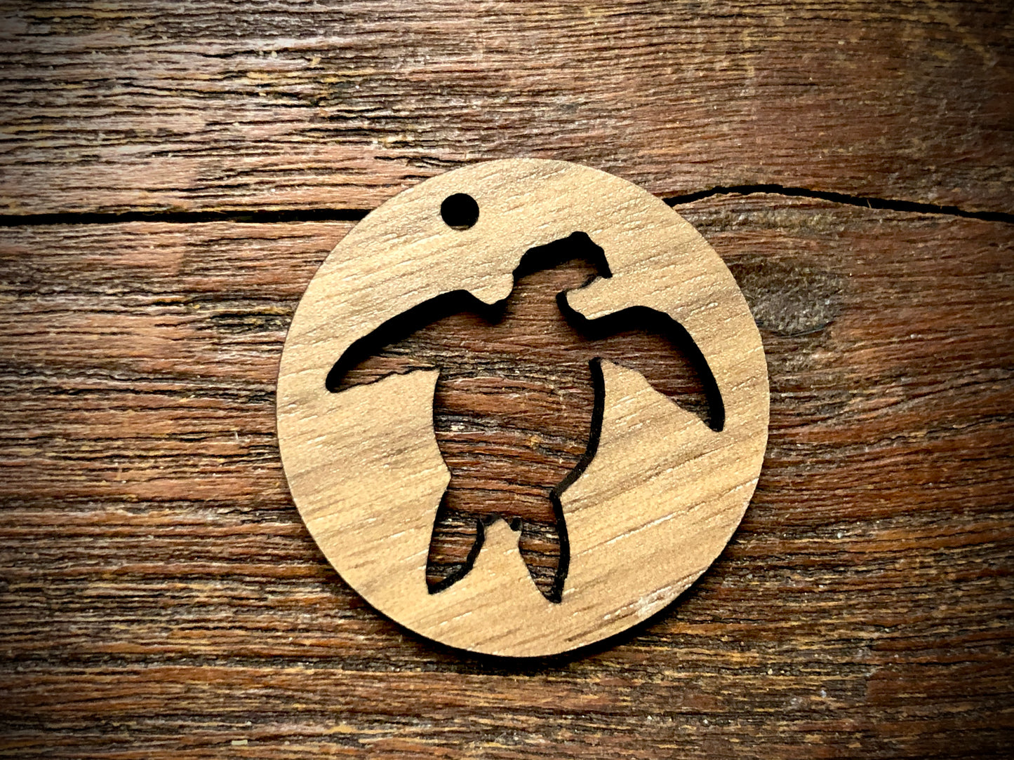 Wooden Pendant—Sea Turtle Cut-Out - 4301