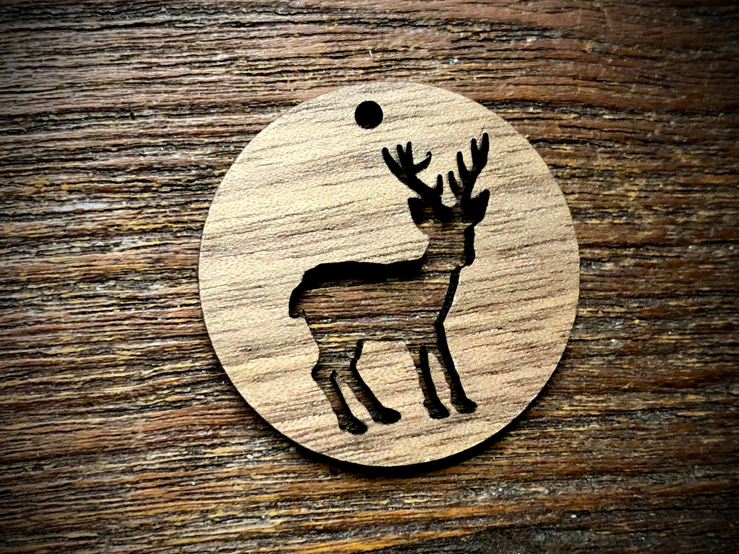Wooden Pendant—Stag Cut-Out - 3949