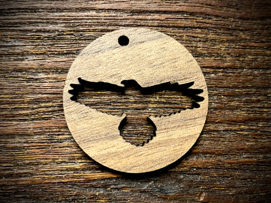 Wooden Pendant—Raven Cut-Out - 3677