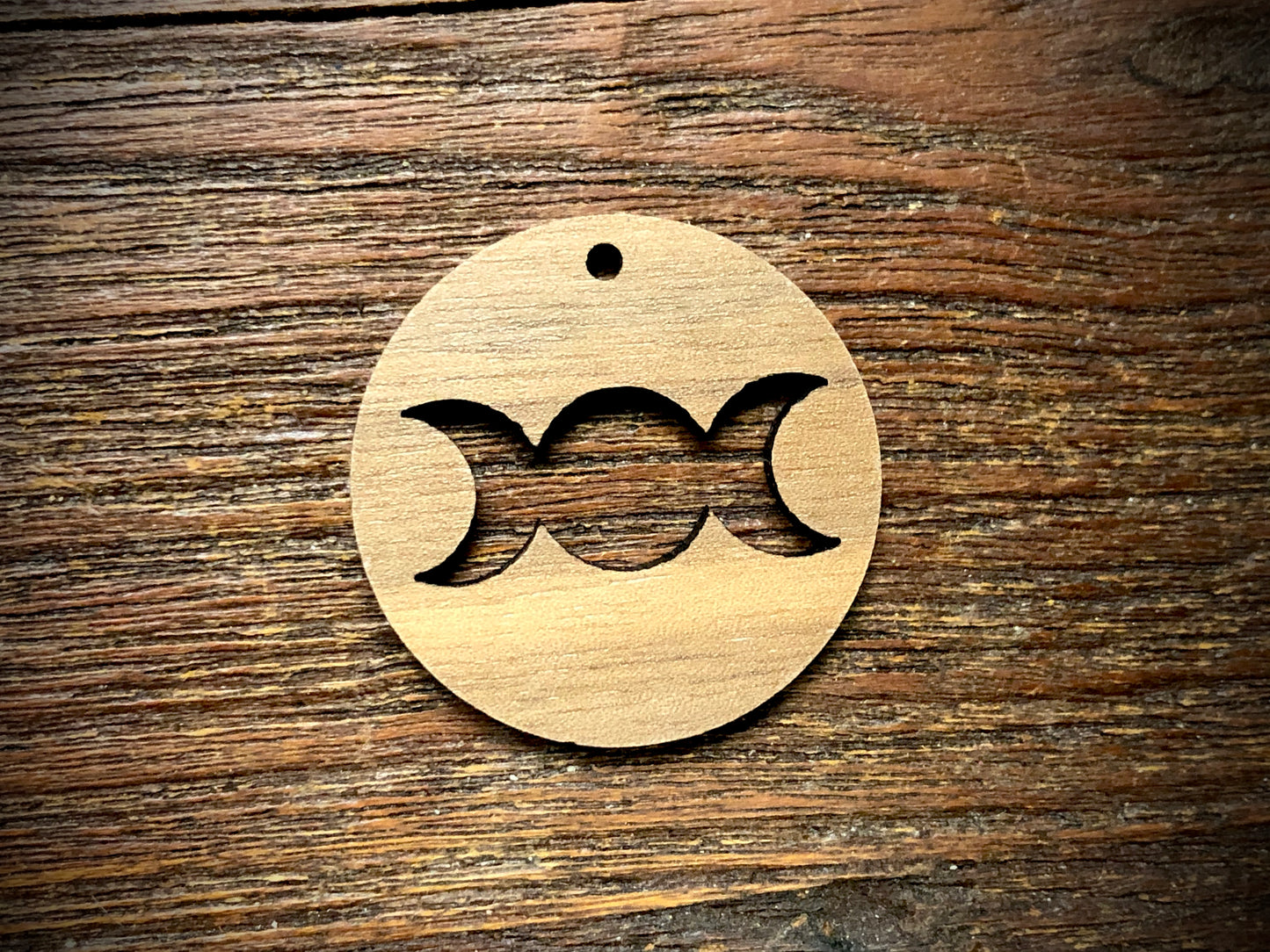 Wooden Pendant—Triple Goddess Cut-Out - 3951