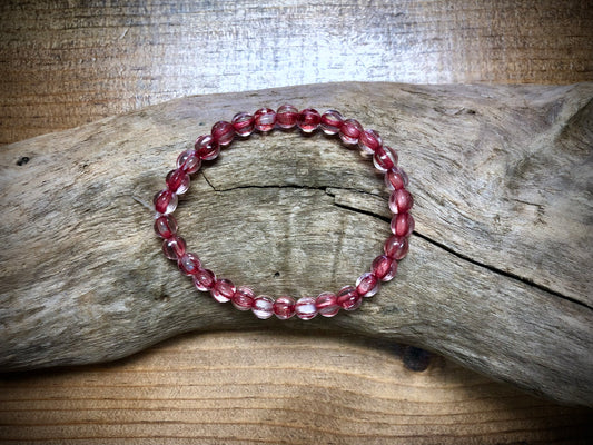 Czech Glass - Rose Melons - 5mm