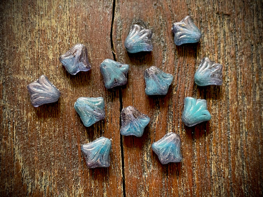 Lily Flower Czech Glass Beads