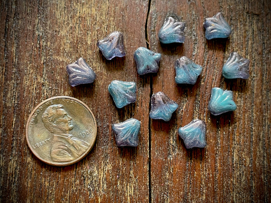 Lily Flower Czech Glass Beads