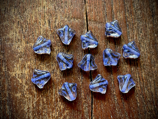 Lily Flower Czech Glass Beads