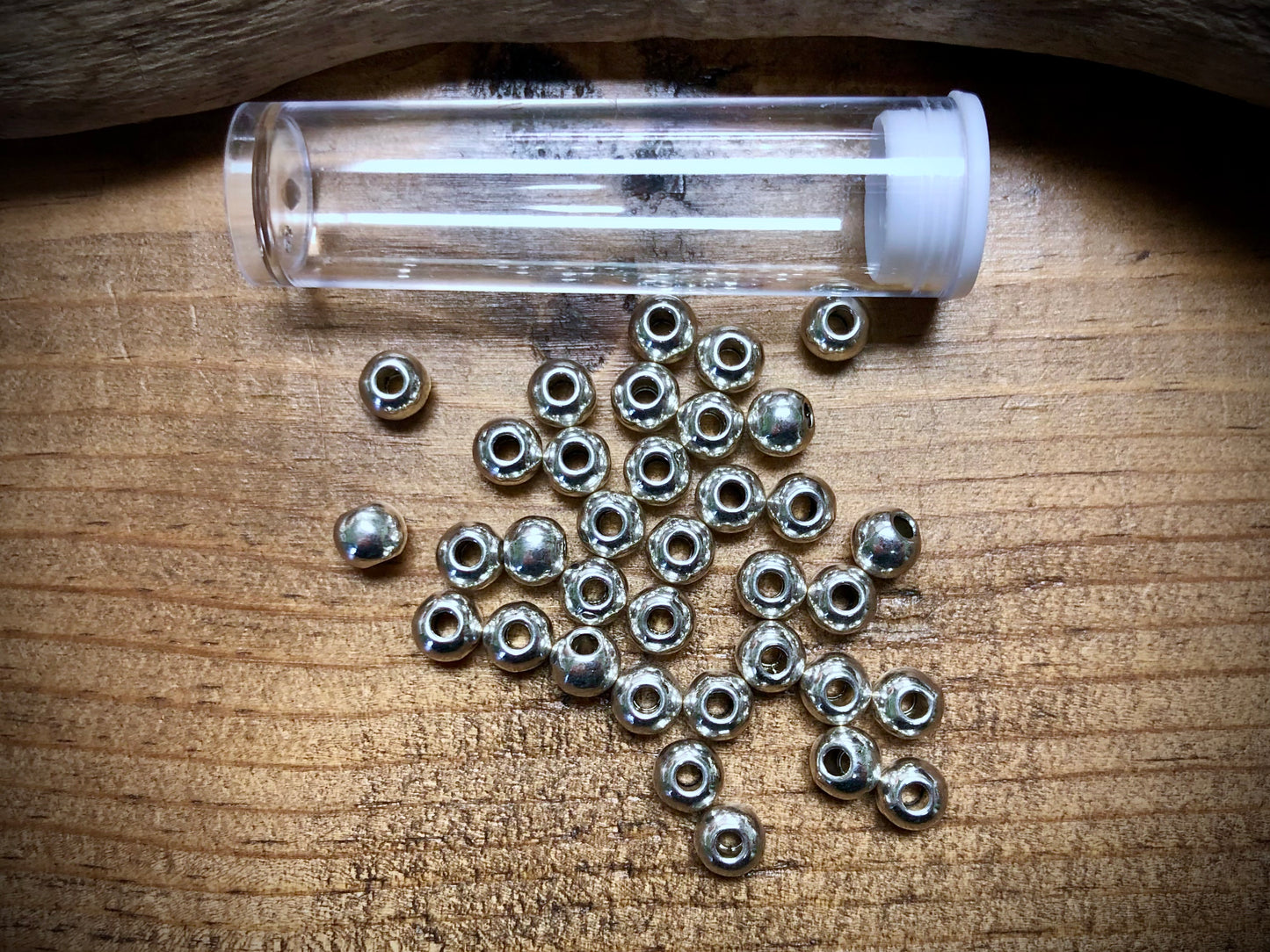 Pewter Spacers Set - 5mm Rounds