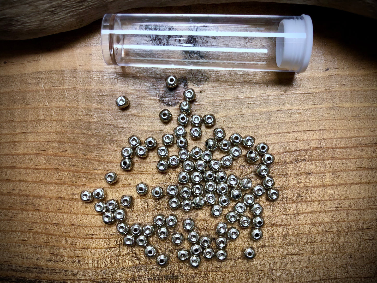Pewter Spacers Set - 3mm Dimpled Rounds